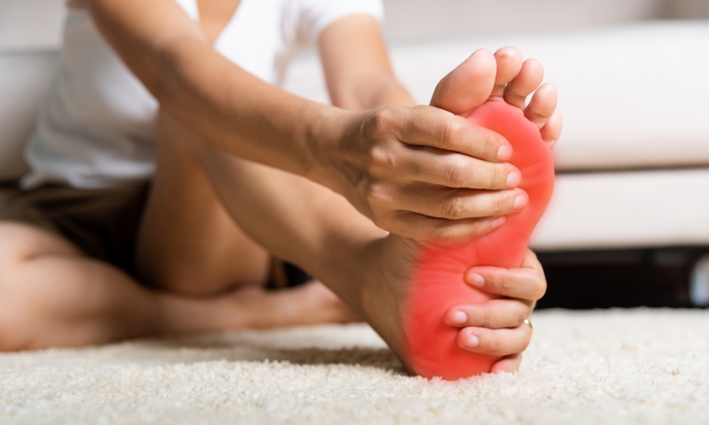 Patient performing arthritis exercises during physical therapy for joint pain relief